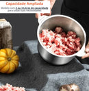 Moedor e Triturador de Alimentos Elétrico em Aço Inox (Carne Legumes Temperos)