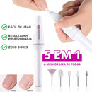 Lixa de Unha Elétrica Profissional 5 em 1 Sem Fio Megapen